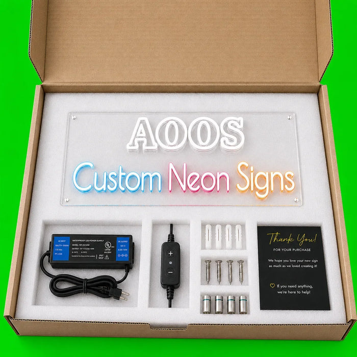 Shipping and Handling Real Glass Neon