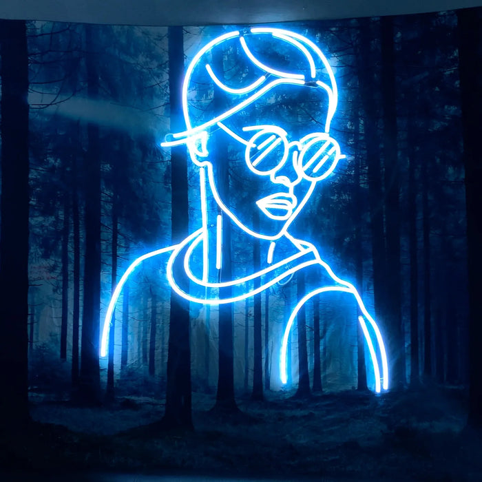 Hanging a Neon Sign Without Drilling