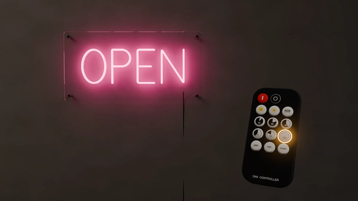 How to Use Your Neon Sign Remote (Single-Color Dimmer)