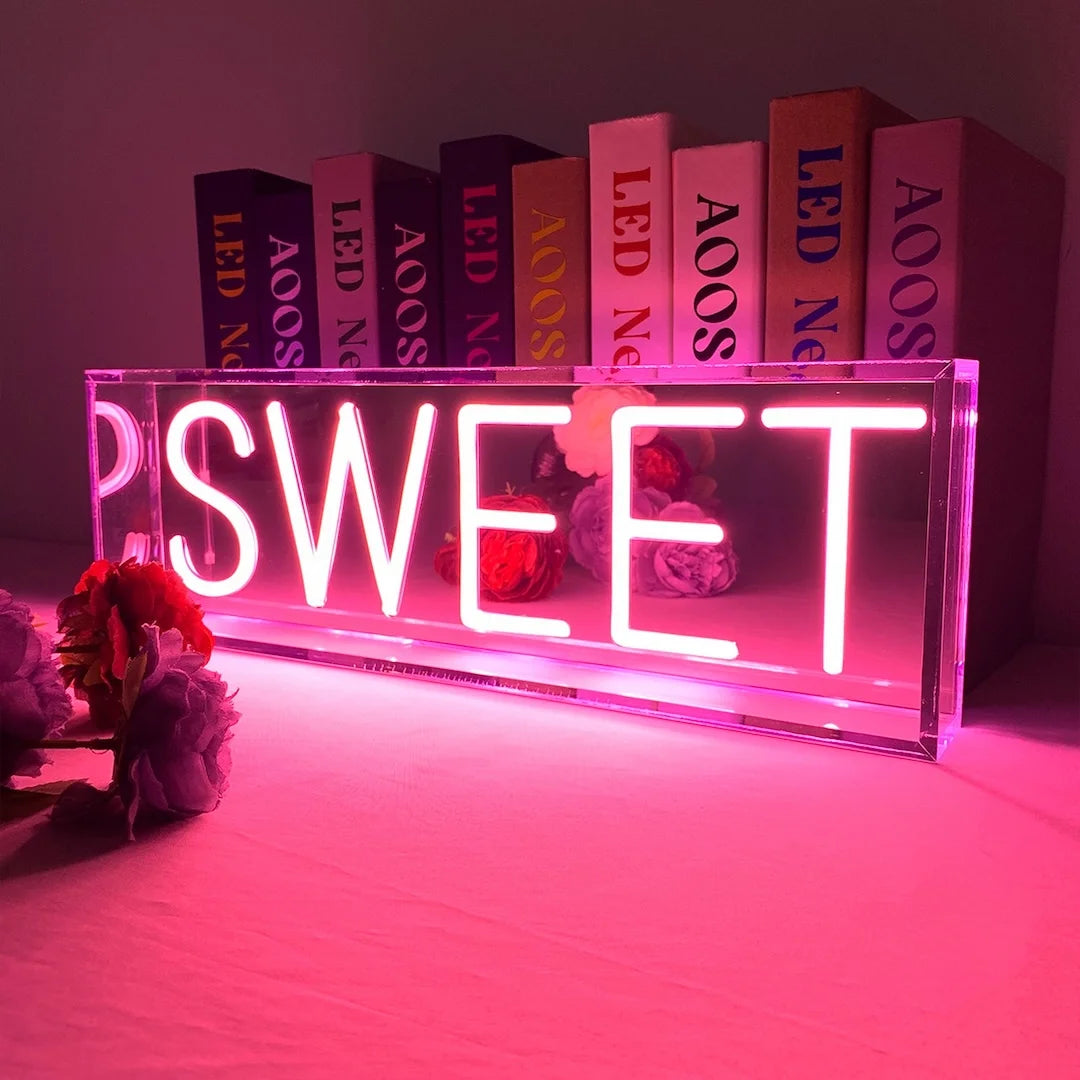 custom led neon sign box commercial neon light box indoor light box signage