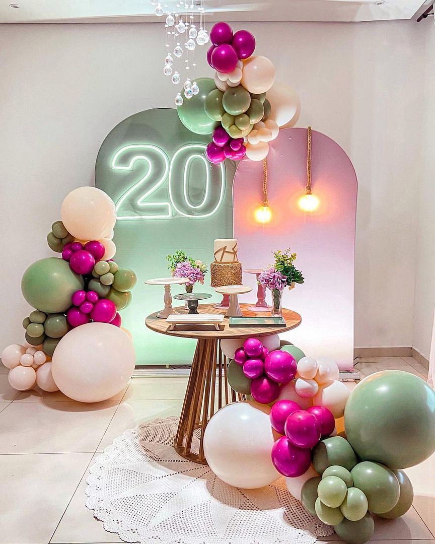 20 Twenty Happy Birthday Neon Sign