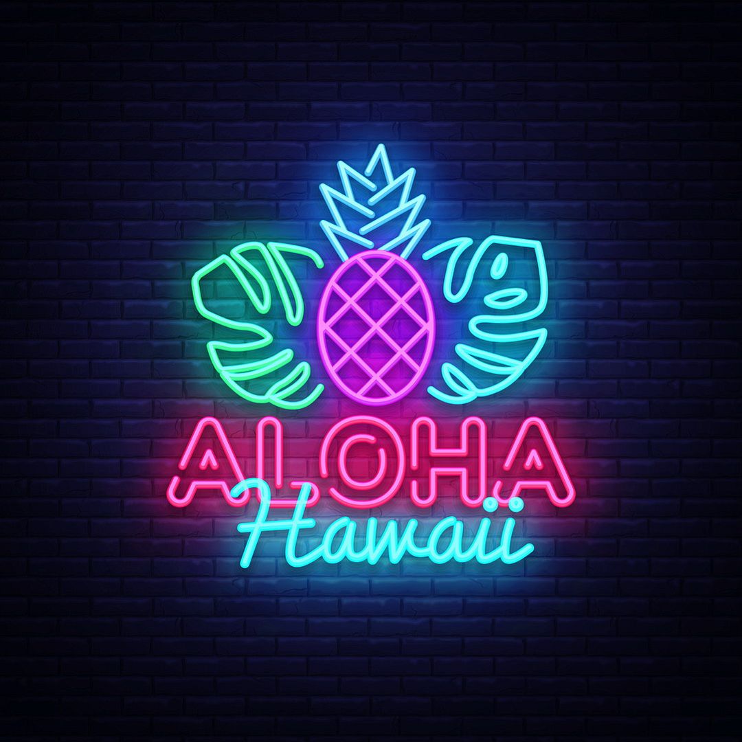 Aloha Hawaii Neon Sign