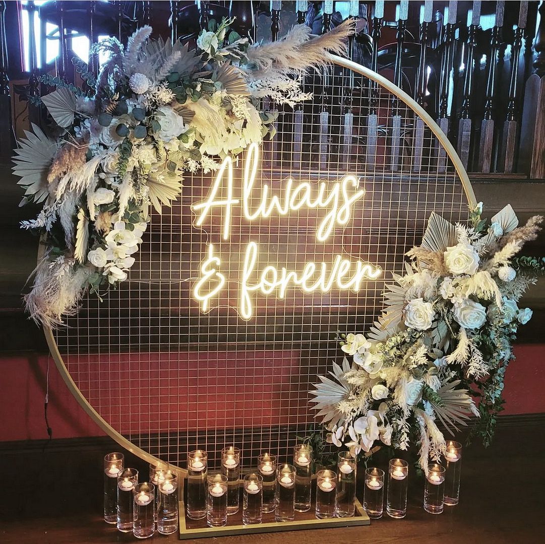 Always and Forever Wedding Neon Sign