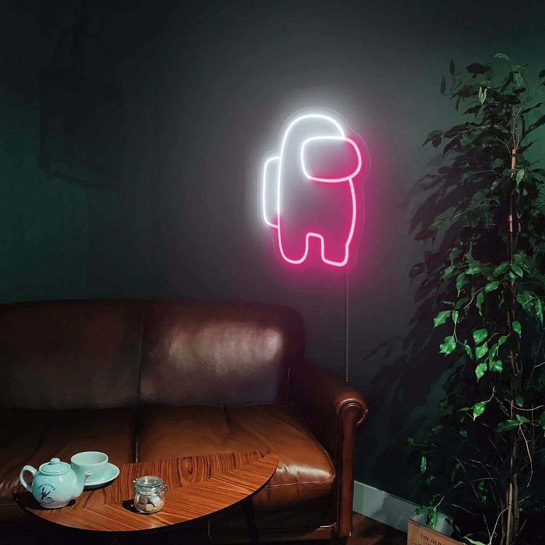 Among Us Game Neon Sign