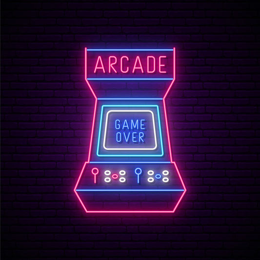 Arcade Game Machine Neon Sign