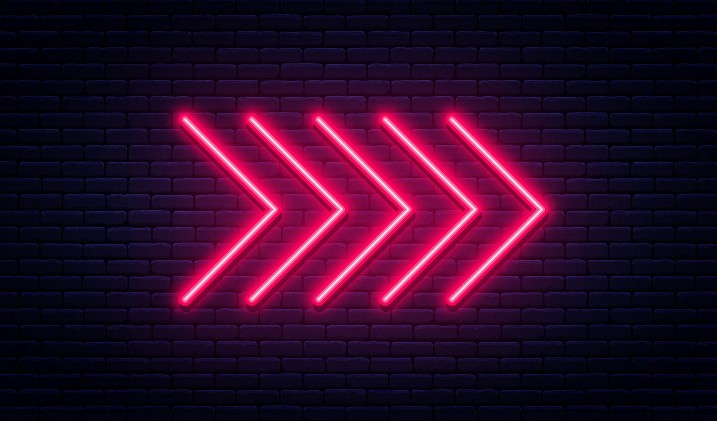 Arrow Pointer Neon Sign