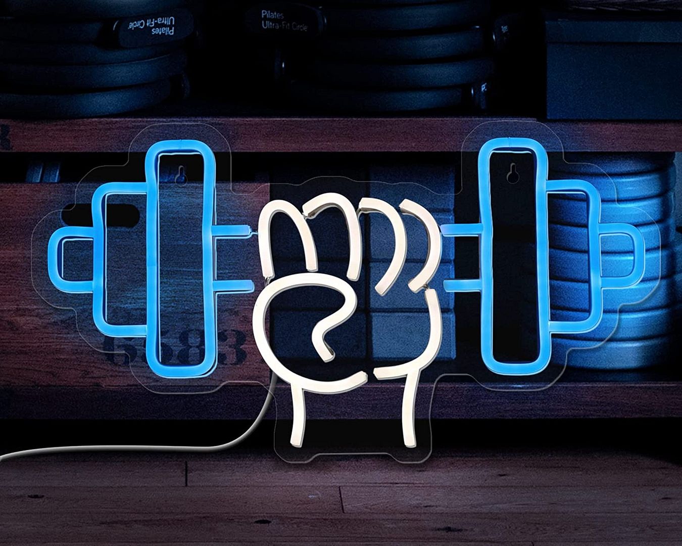 Barbell Neon Sign