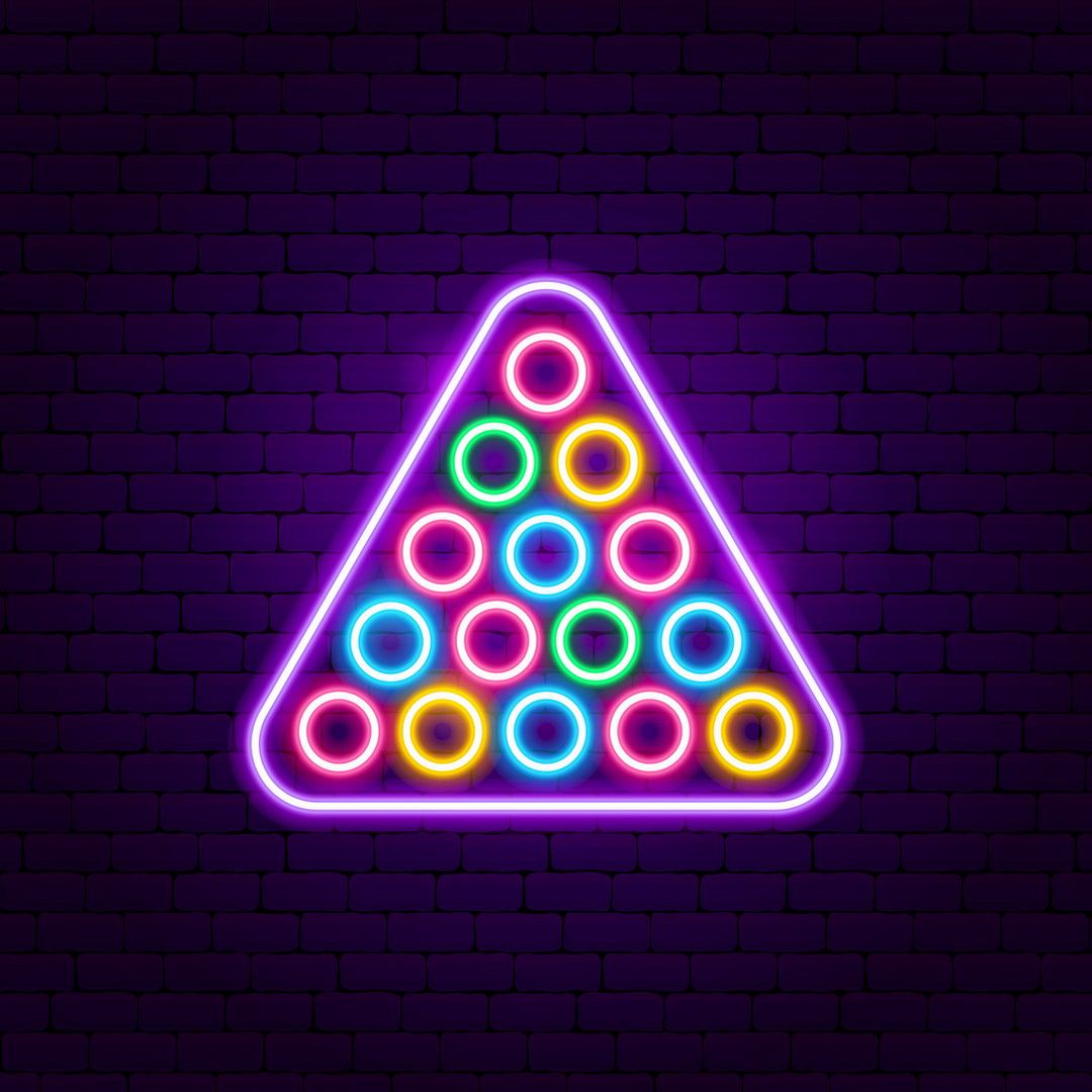 Billiards Neon Sign
