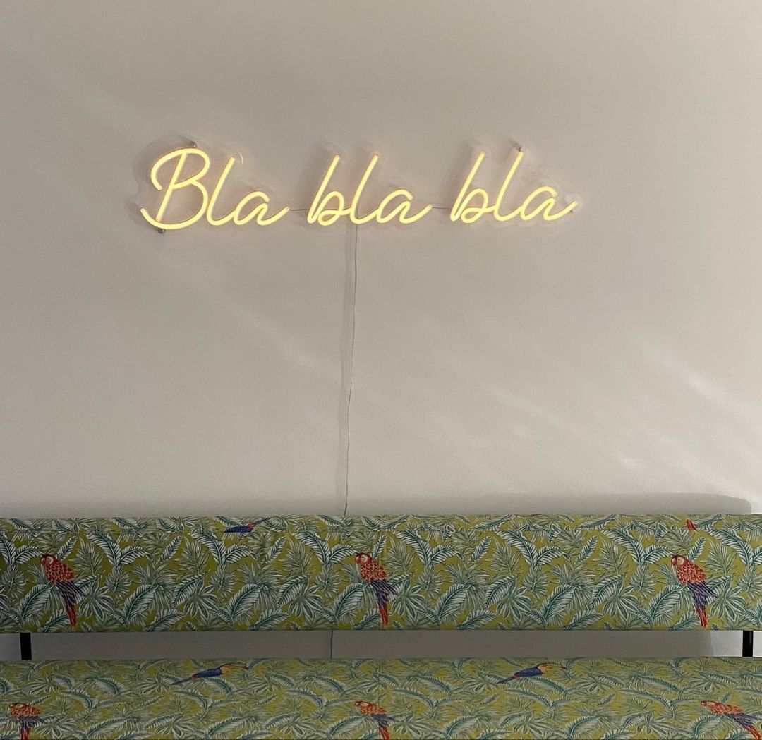 Bla bla bla Neon Signs, Neon Lights, LED Neon Signs for Room, Bars Light Up Signs, Cool Neon Light Signs, Neon Wall Lights