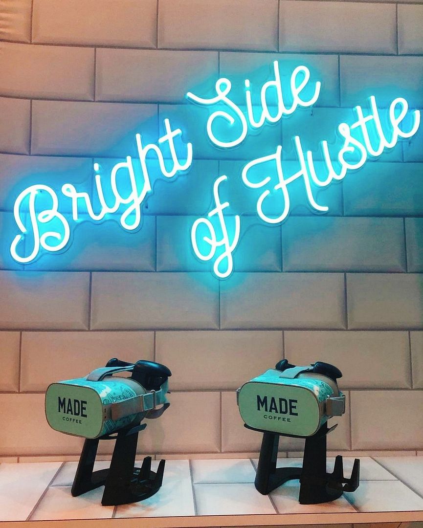 Bright Side Of Hustle Neon Sign