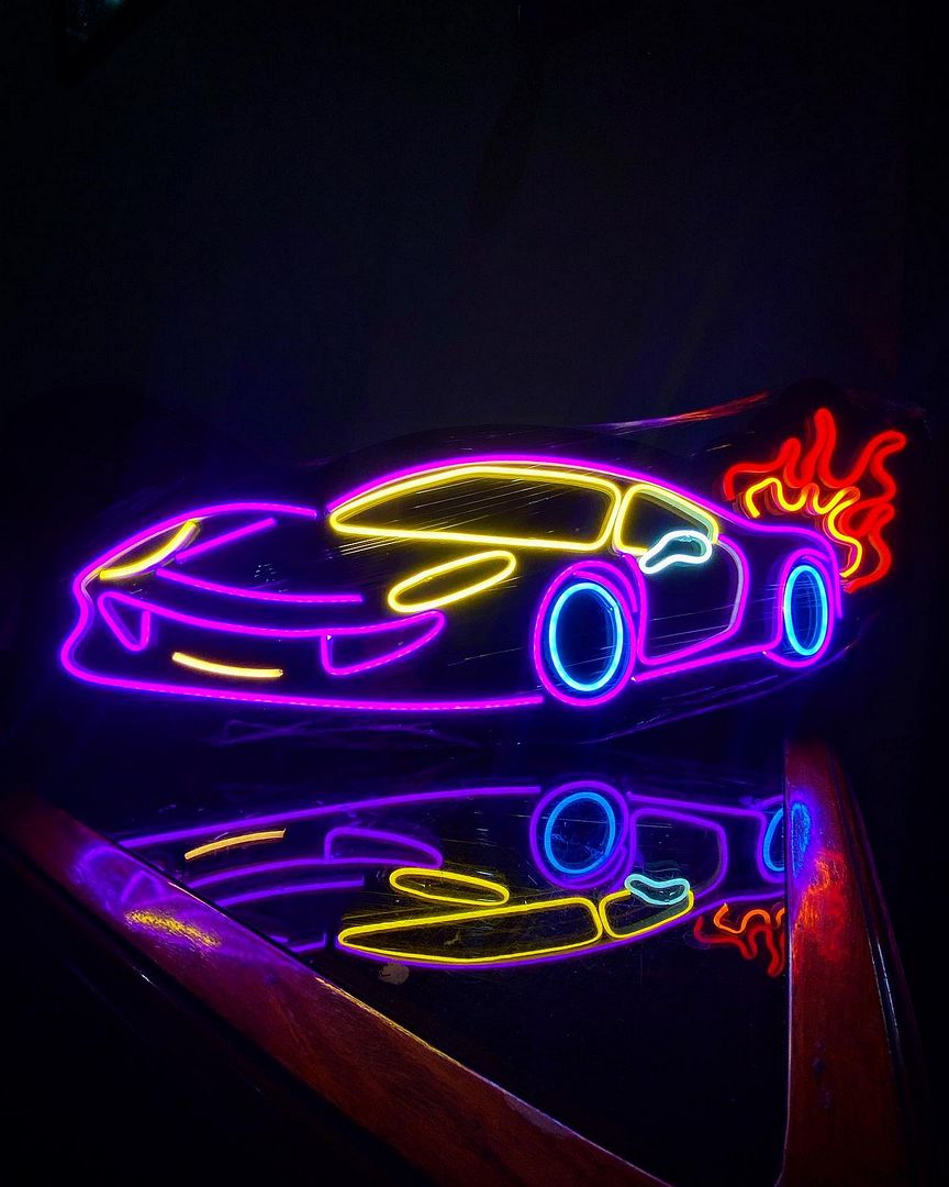 Sports Car Neon Sign – AOOS