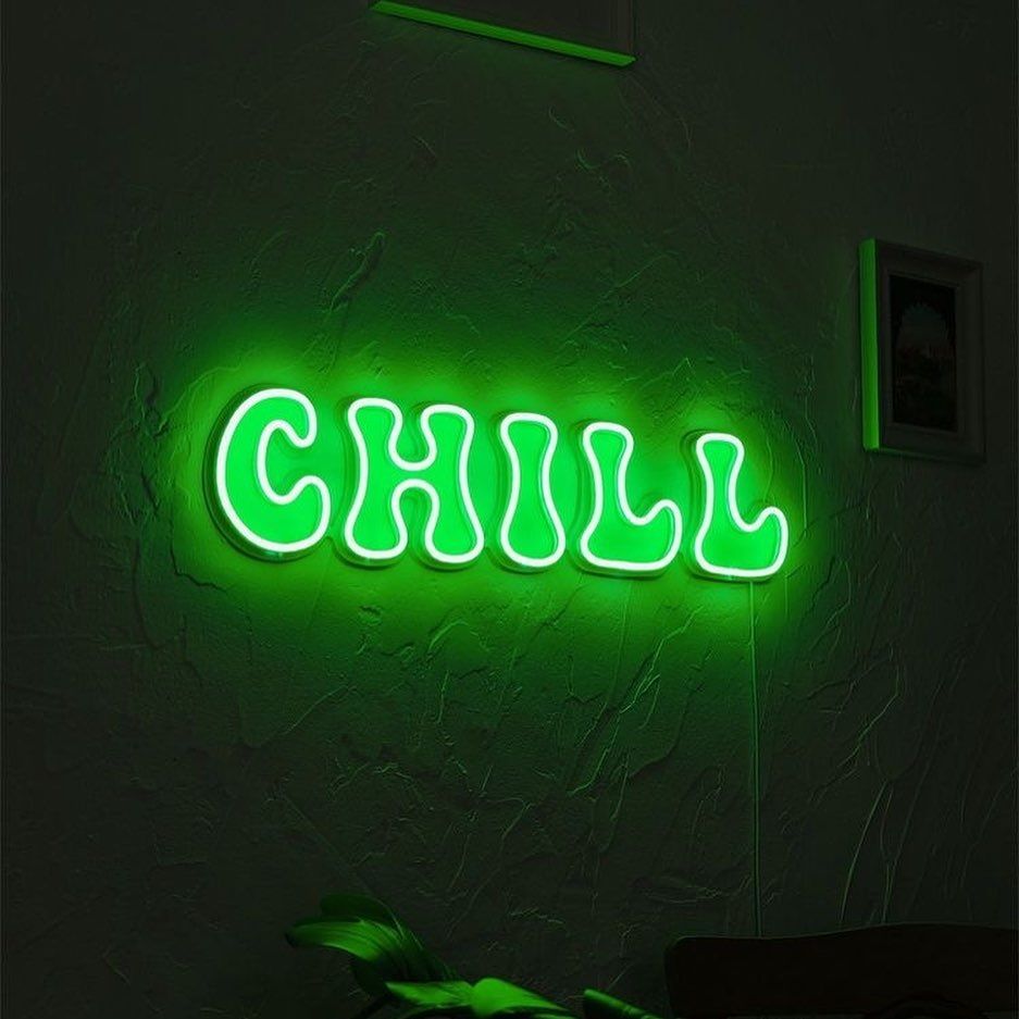 10/5迄セール 【NEON SIGN】　サイズ:44 Custom Made Neon Signs, Chill LED Neon Sign, LED Business