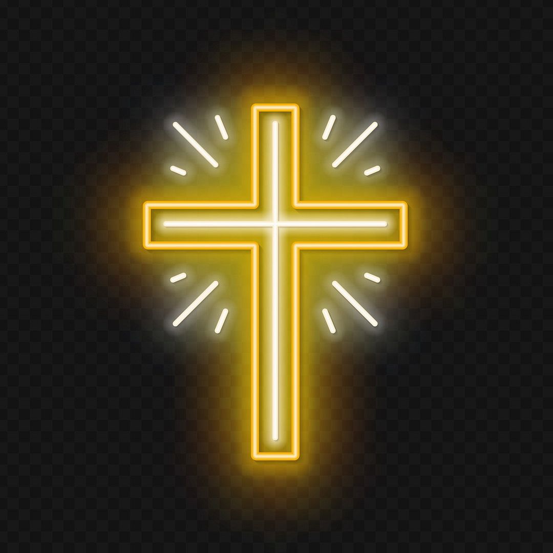 Church Cross Neon Sign