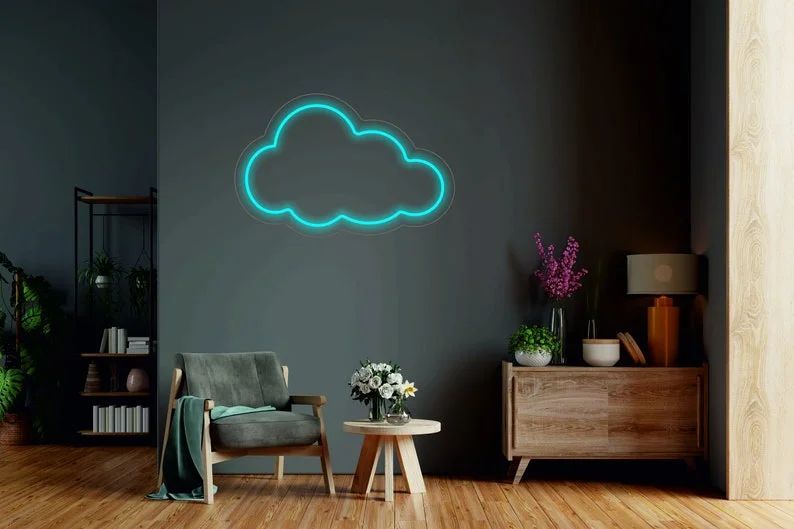Cloud Neon Signs, Neon Lights, LED Neon Signs for Room, Bars Light Up Signs, Cool Neon Light Signs, Neon Wall Lights
