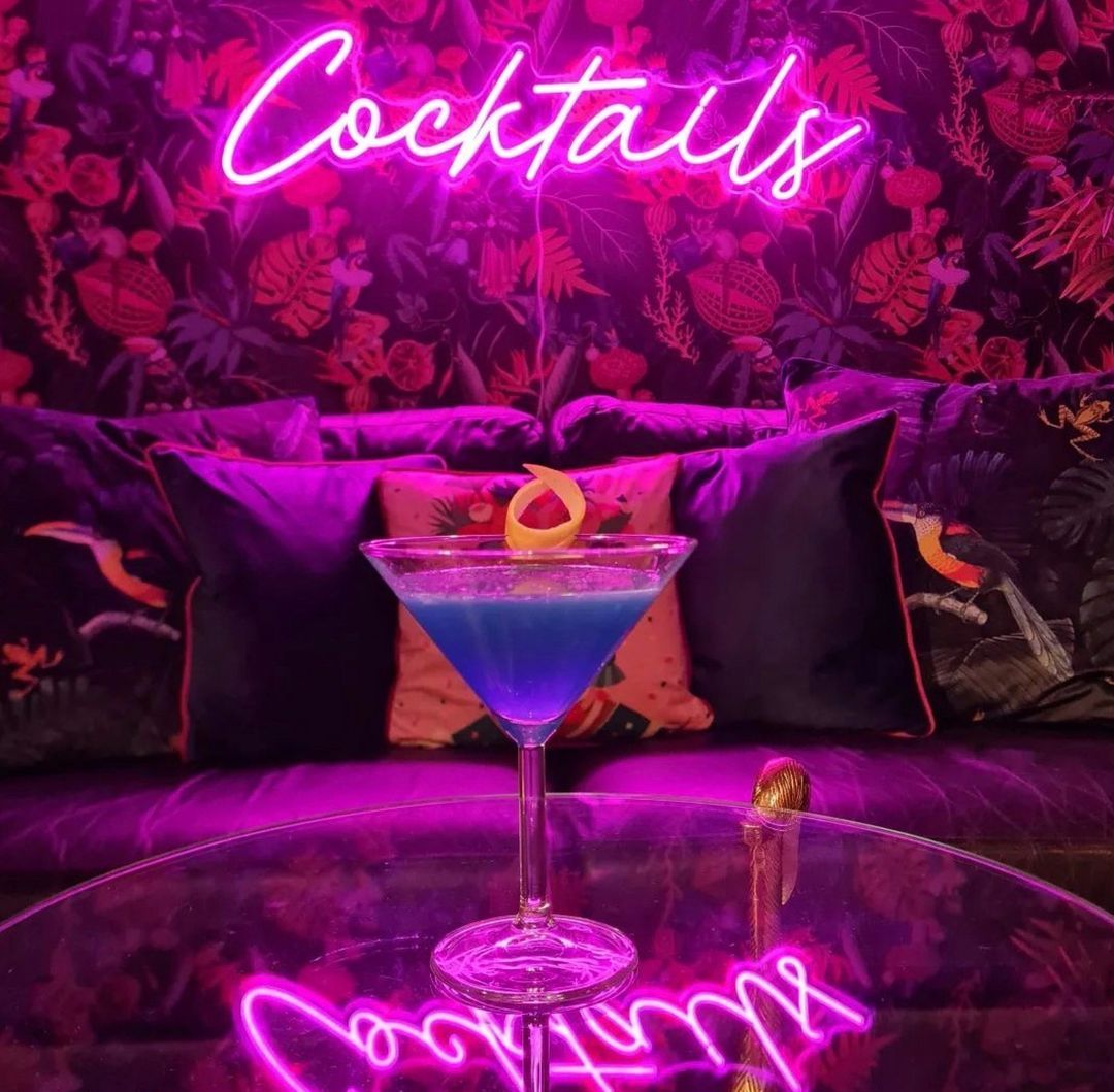 Cocktails Neon Signs, Neon Lights, LED Neon Signs for Room, Bars Light Up Signs, Cool Neon Light Signs, Neon Wall Lights