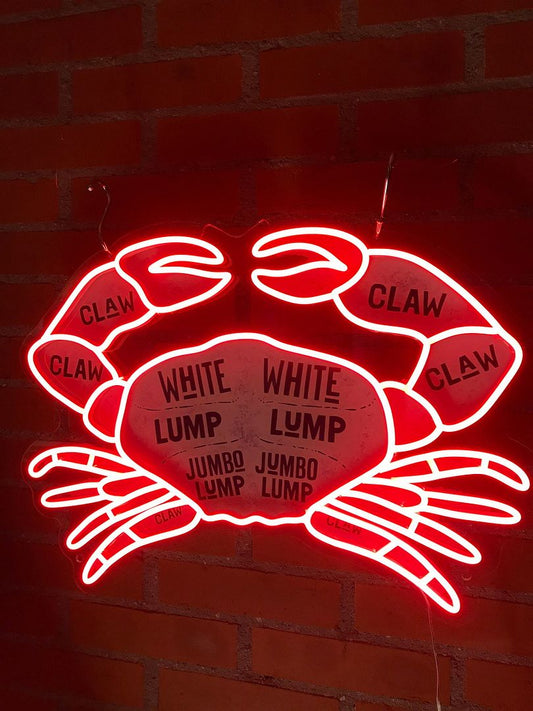 Crab Neon Sign The Butcher Sign