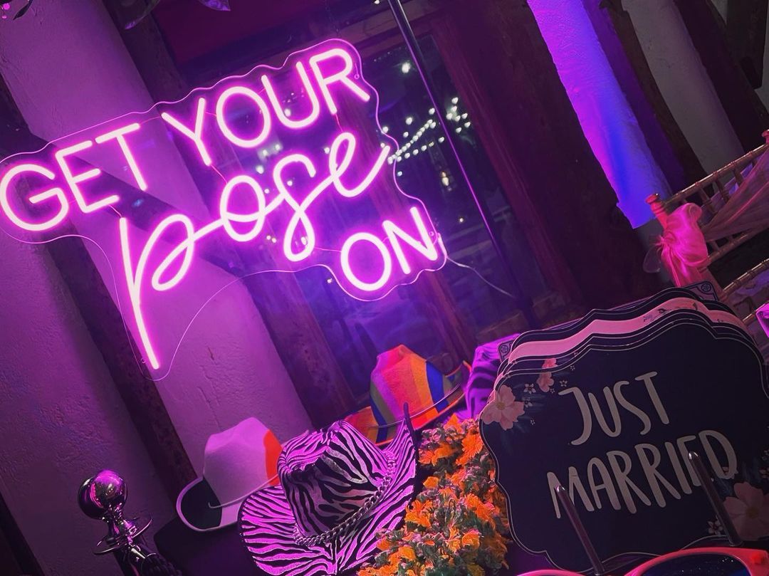 Get Your Pose On Neon Sign