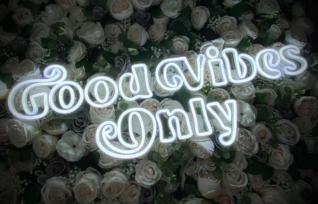 Good Vibes Only Neon Signs, Neon Lights, LED Neon Signs for Room, Bars Light Up Signs, Cool Neon Light Signs, Neon Wall Lights