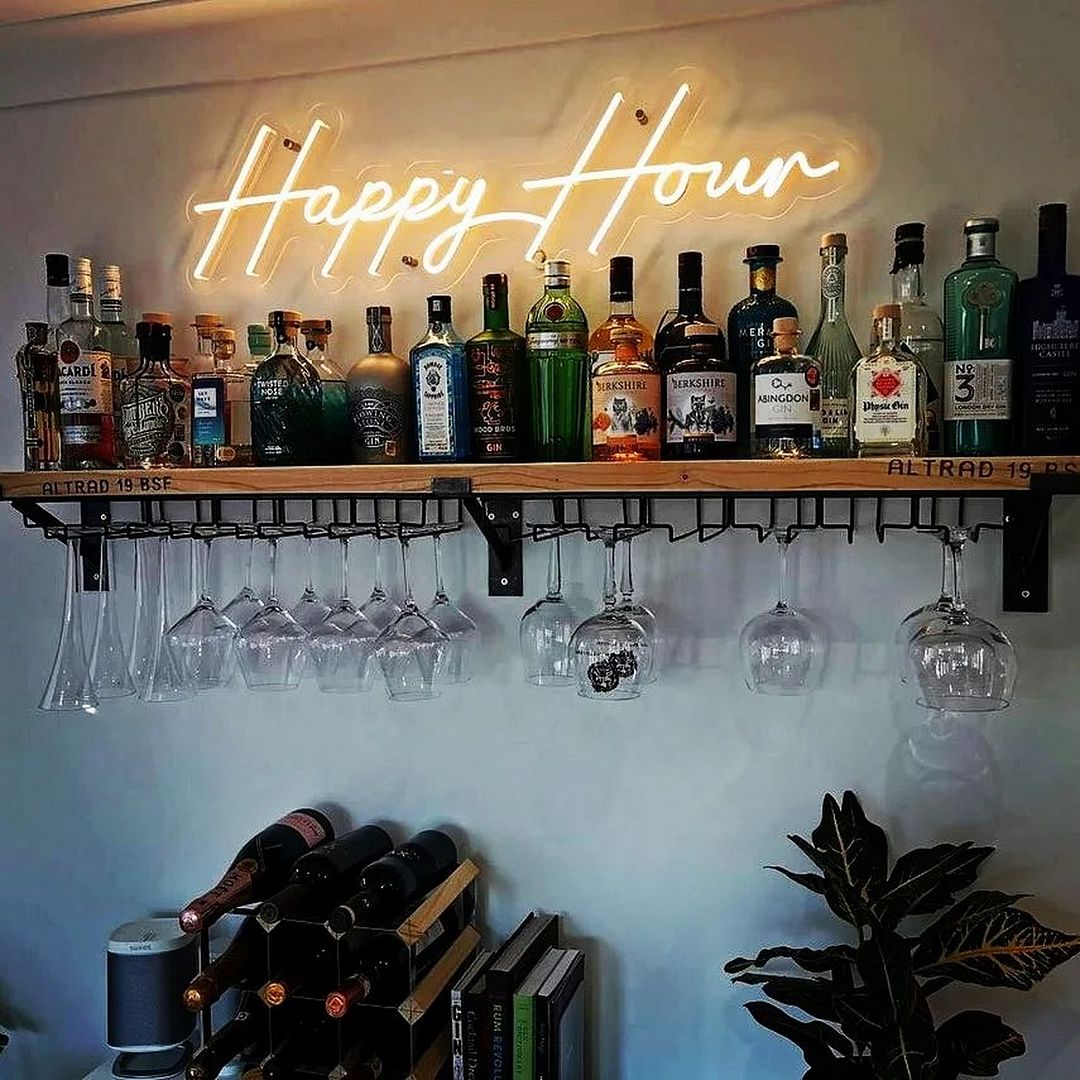 Happy Hour Neon Sign