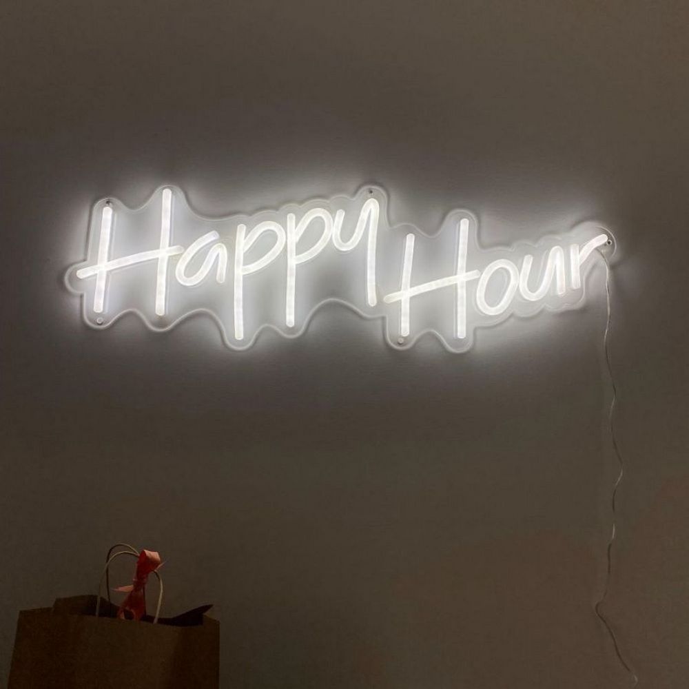 Happy Hour Neon Sign