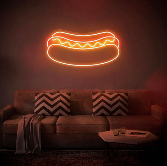 Hot Dog Neon Sign