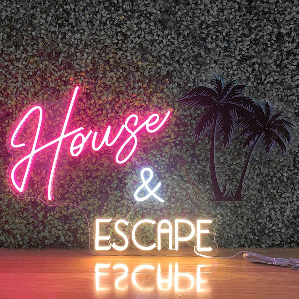 House Escape Neon Sign