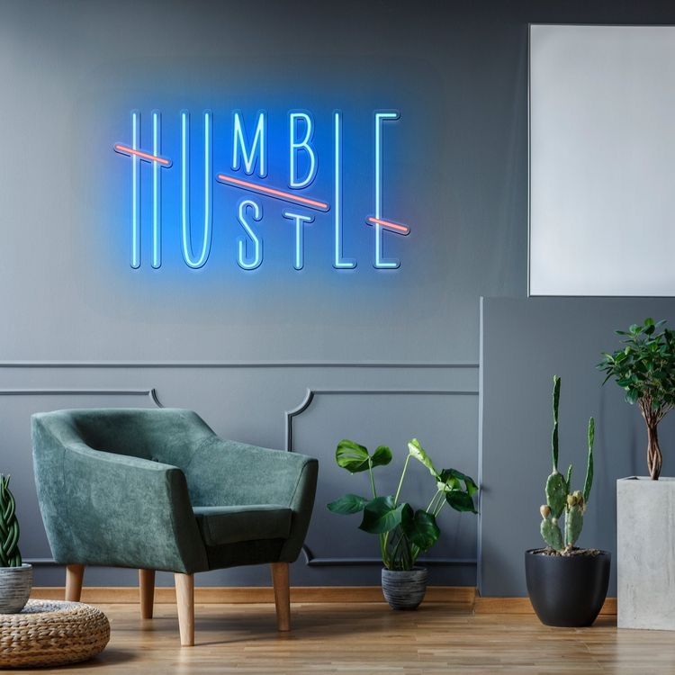 Humble Hustle Neon Sign