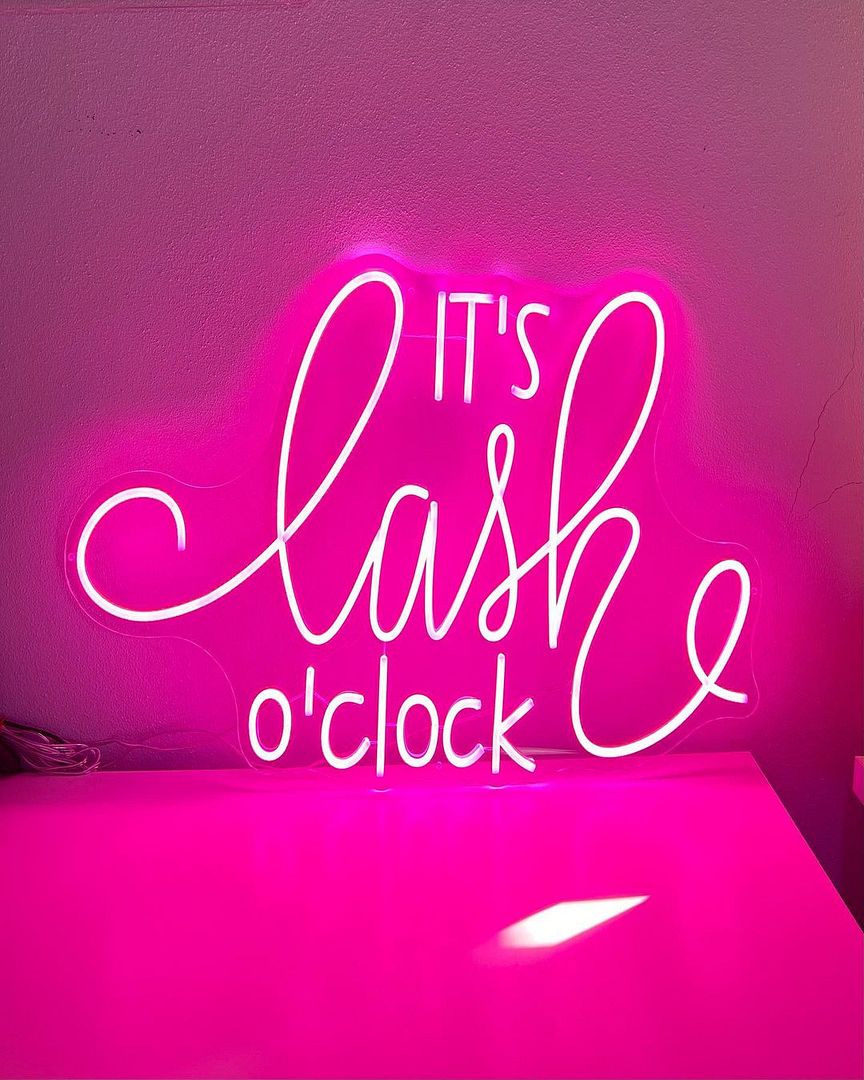 It's Lash O'clock Neon Sign