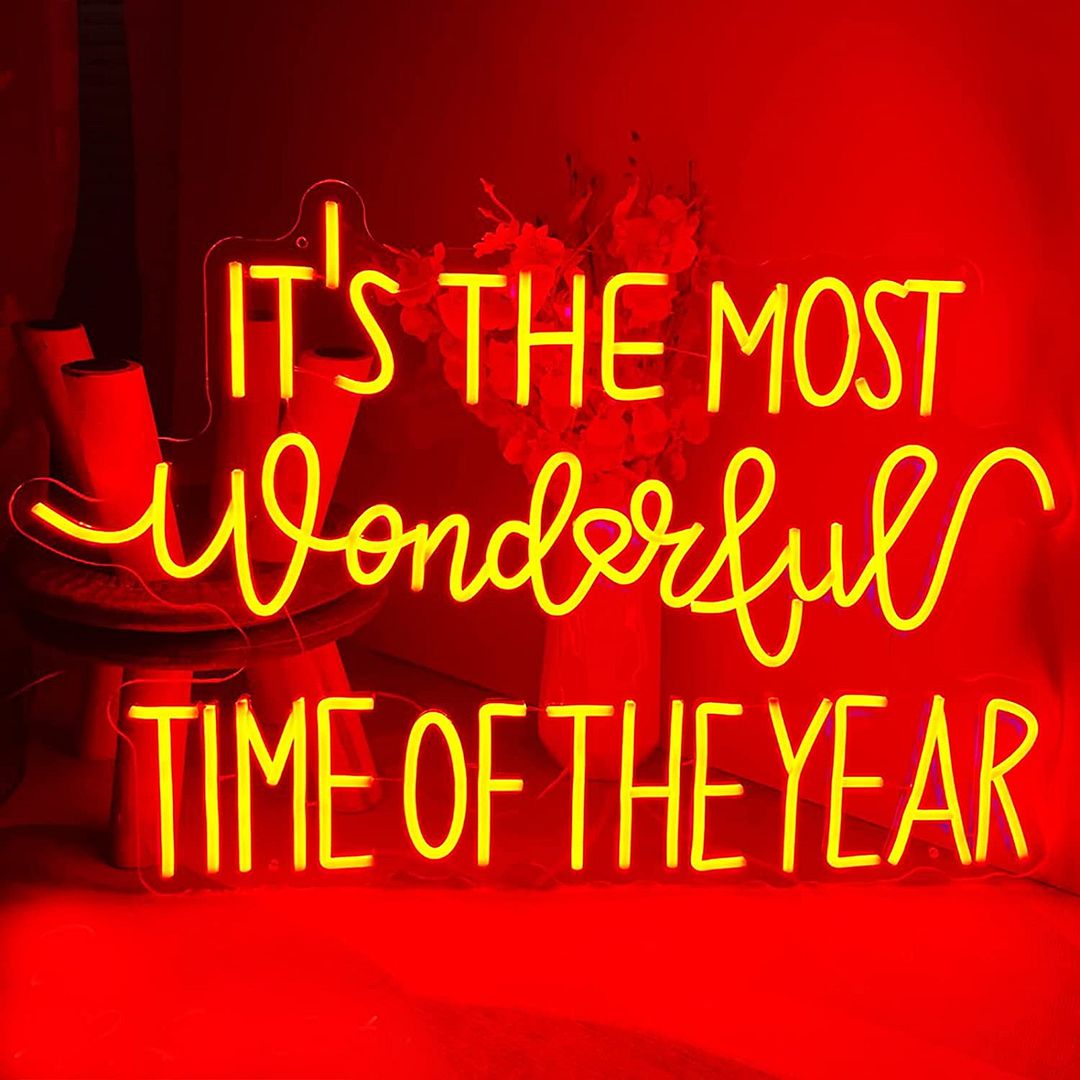It's The Most Wonderful Time Of The Year Neon Sign