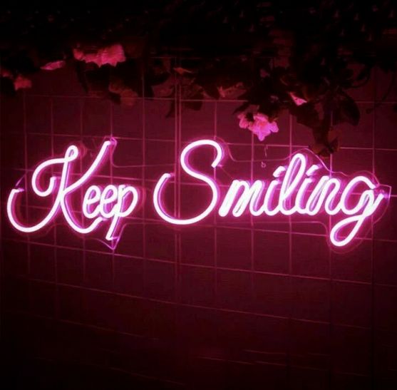 Keep Smiling Neon Sign