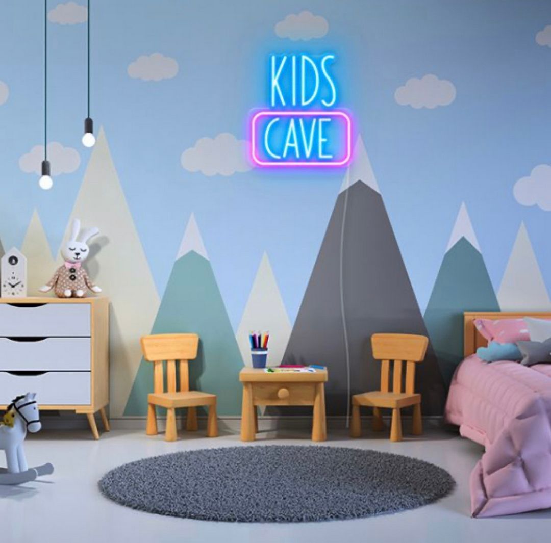 Kids Cave Neon Sign