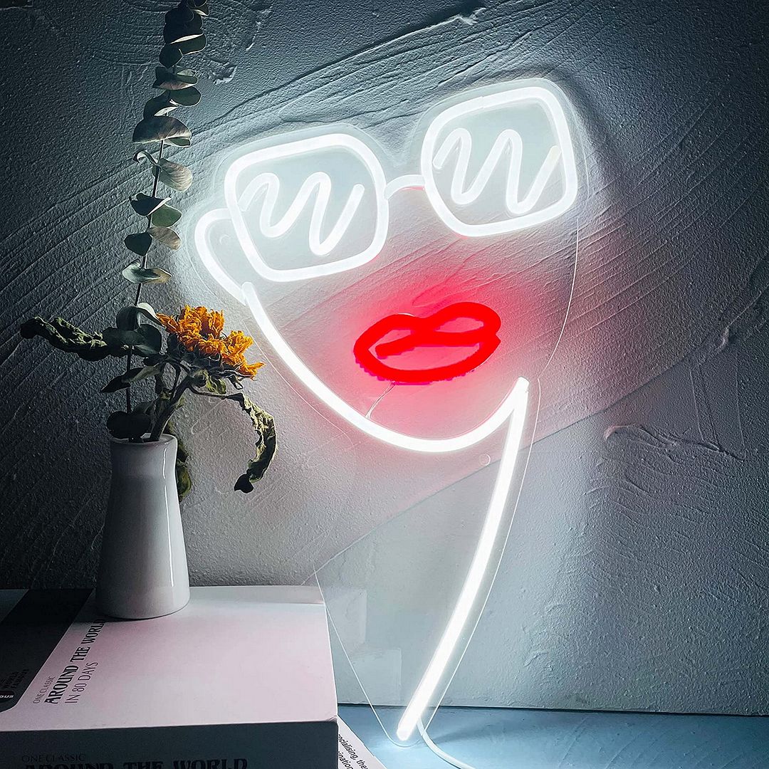 Lady's Face Neon Sign