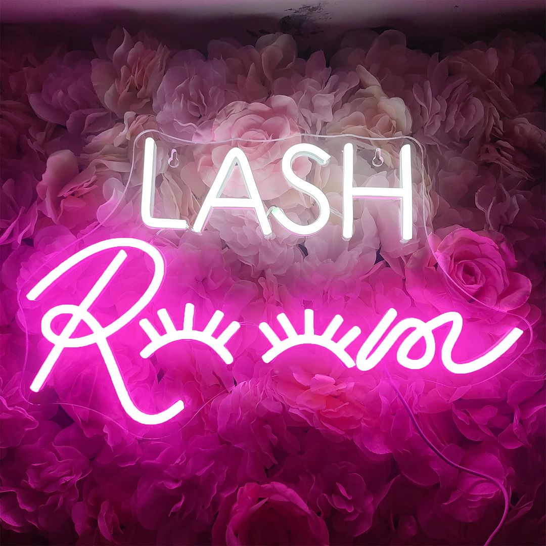 Custom Made Neon Signs, Lash Room Neon Sign, LED Business Sign – AOOS