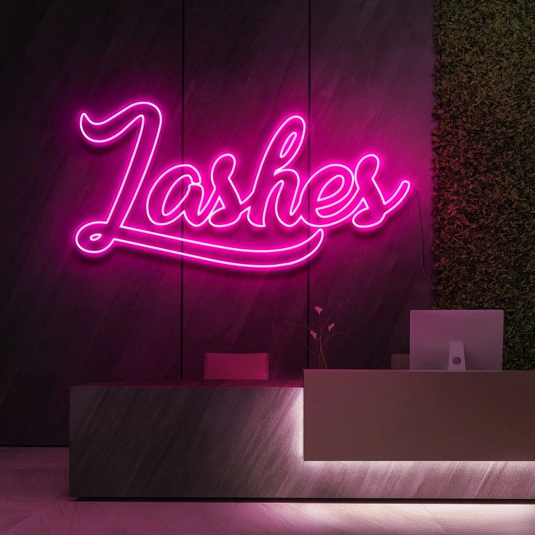 Lashes Neon Sign