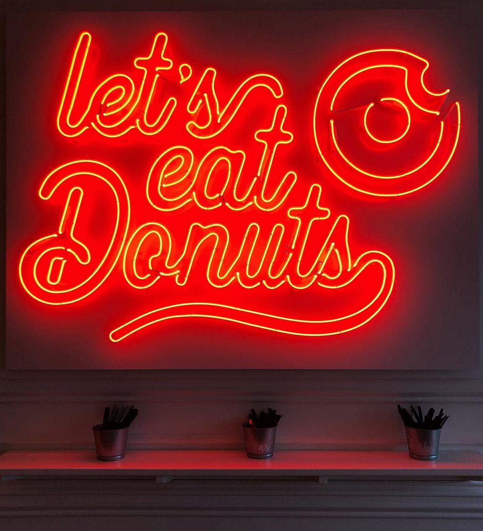 Let's Eat Donuts Neon Sign