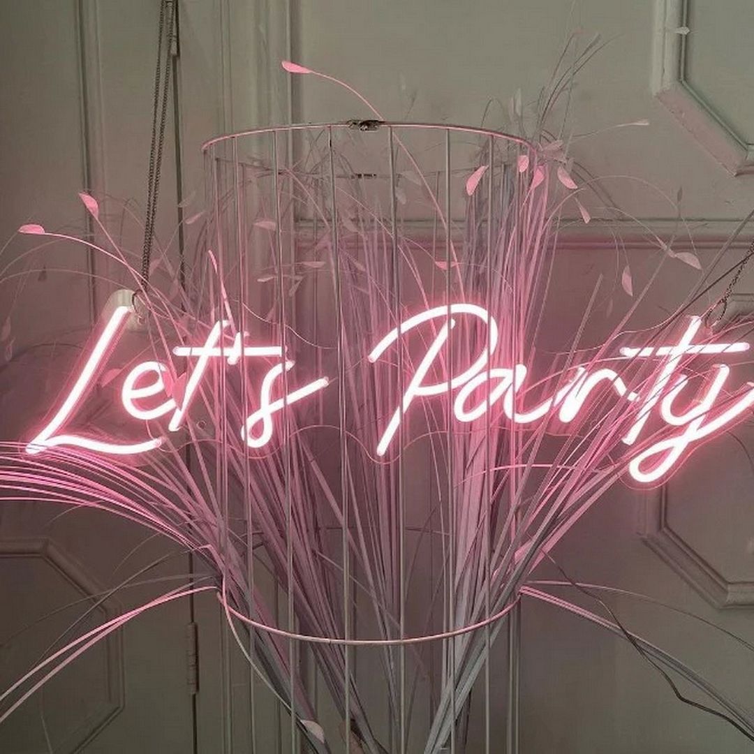 Let's Party Neon Sign