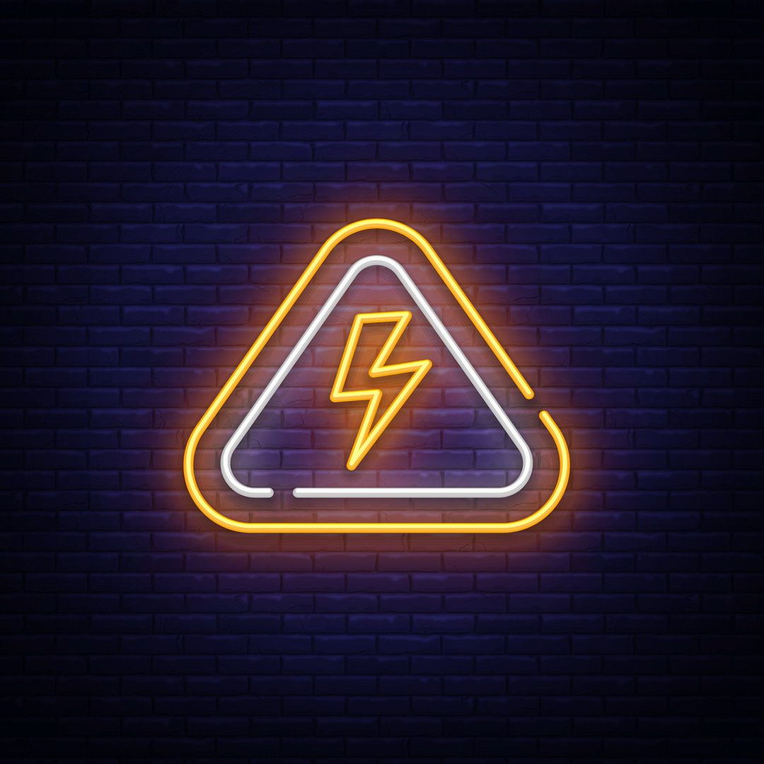 Lightning Bolt Neon Sign