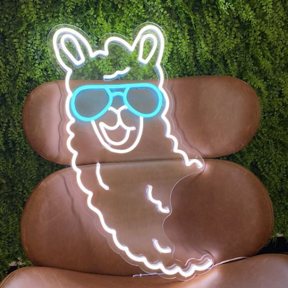 Llama Neon Sign