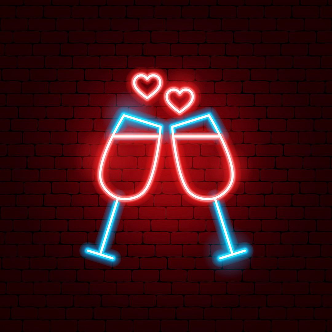 Love Drinks Neon Sign