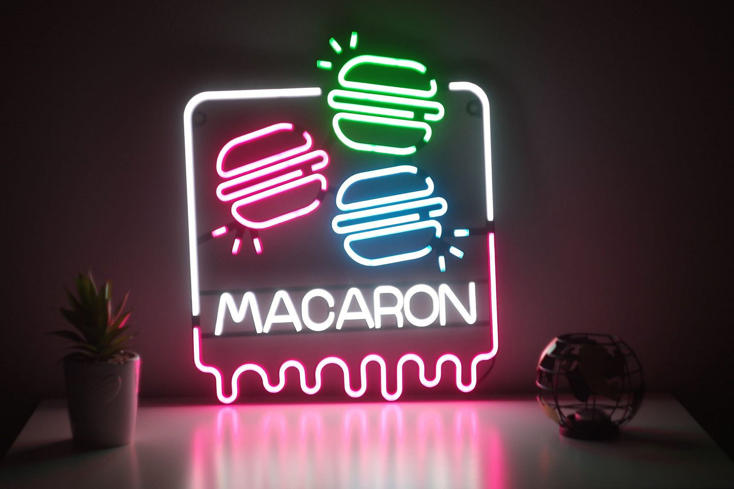 Macaron Dessert Neon Sign