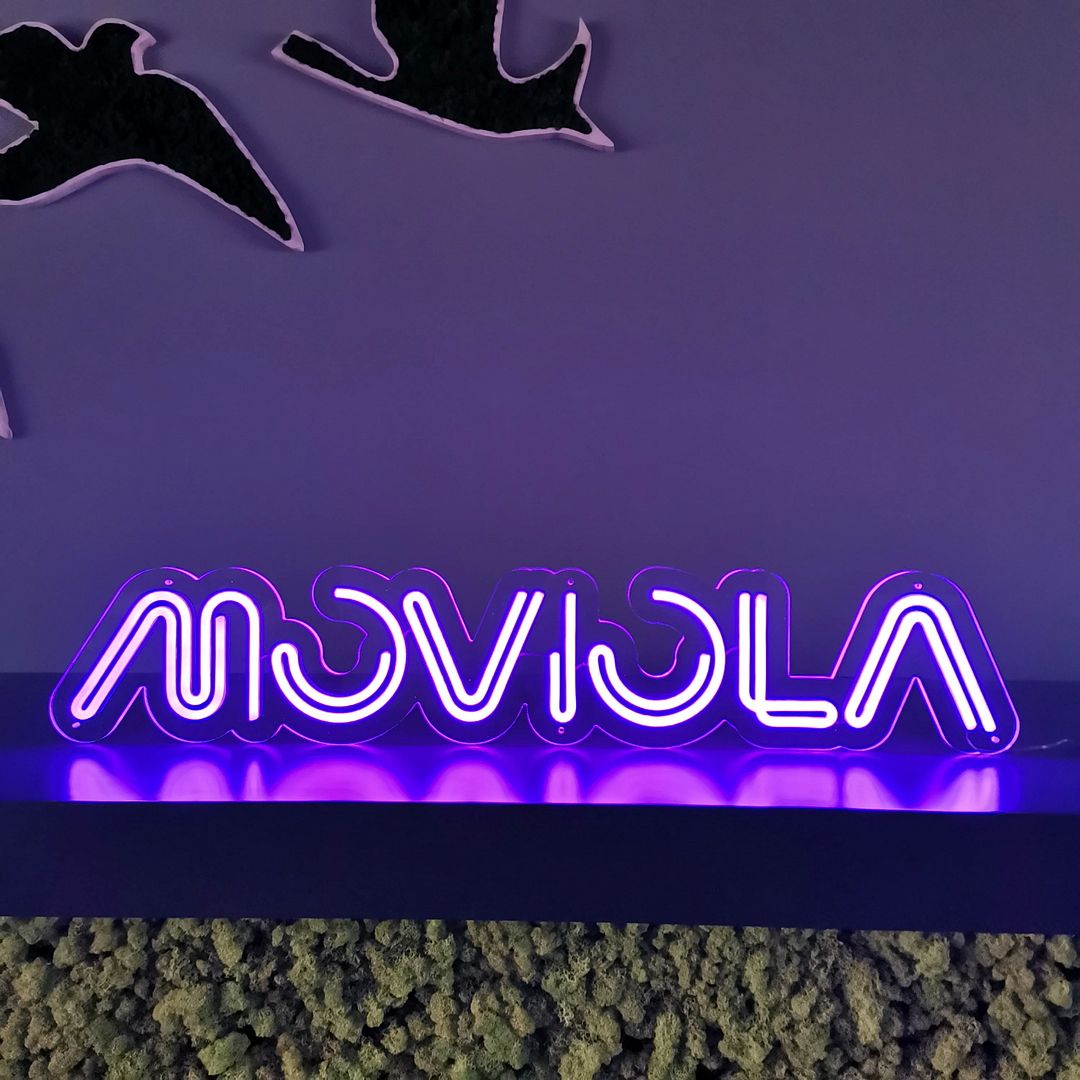 Moviola Italian Neon Sign