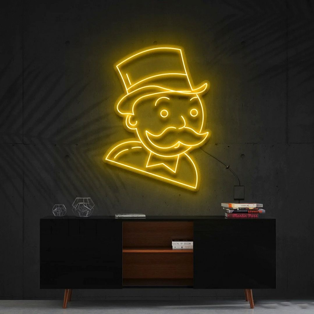 Mr. Money Bags Neon Sign