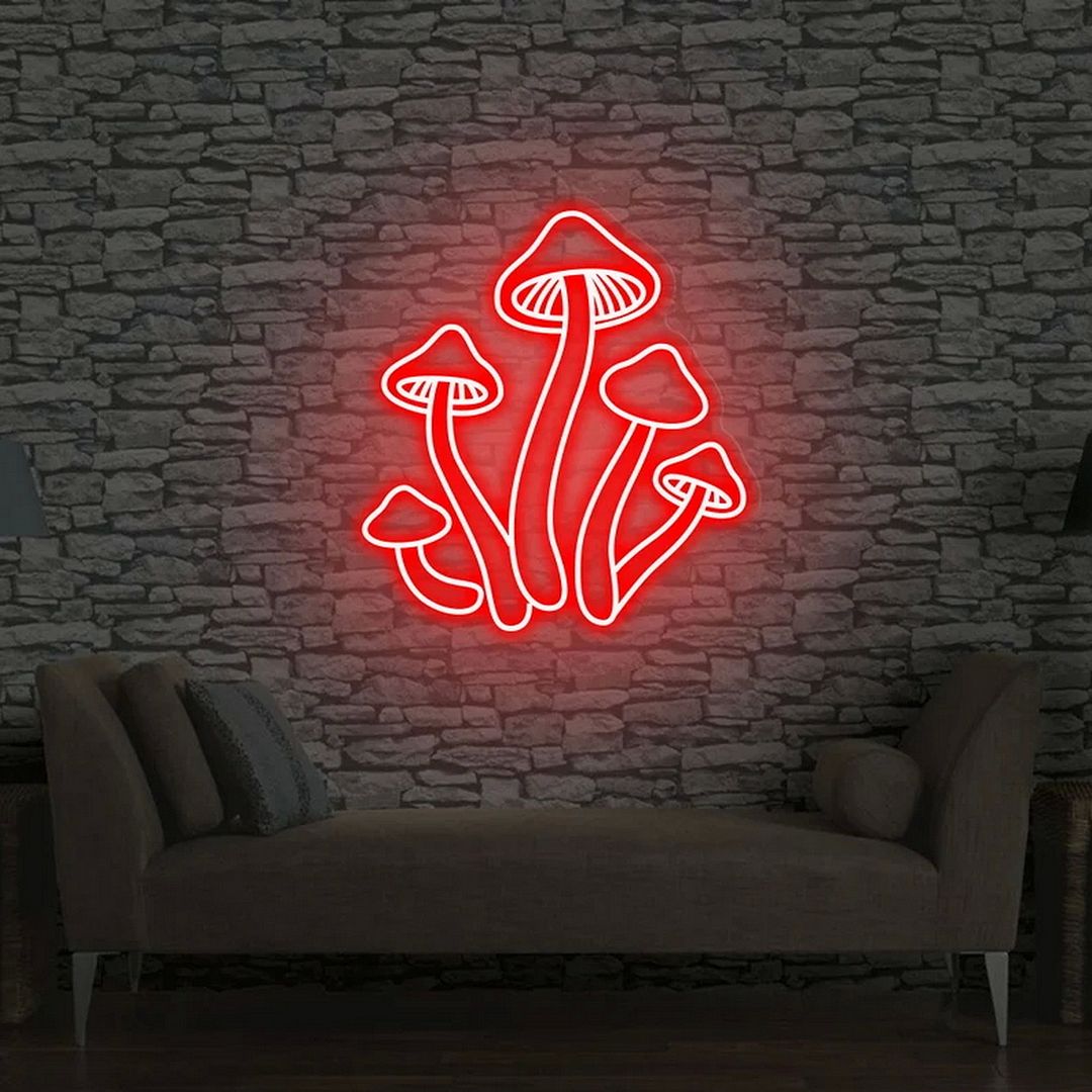 Mushrooms Neon Sign