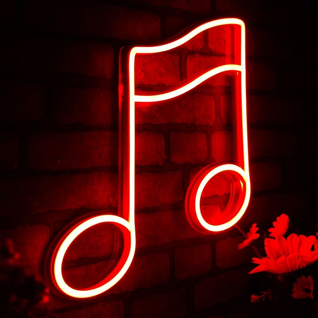 Music Note Neon Sign