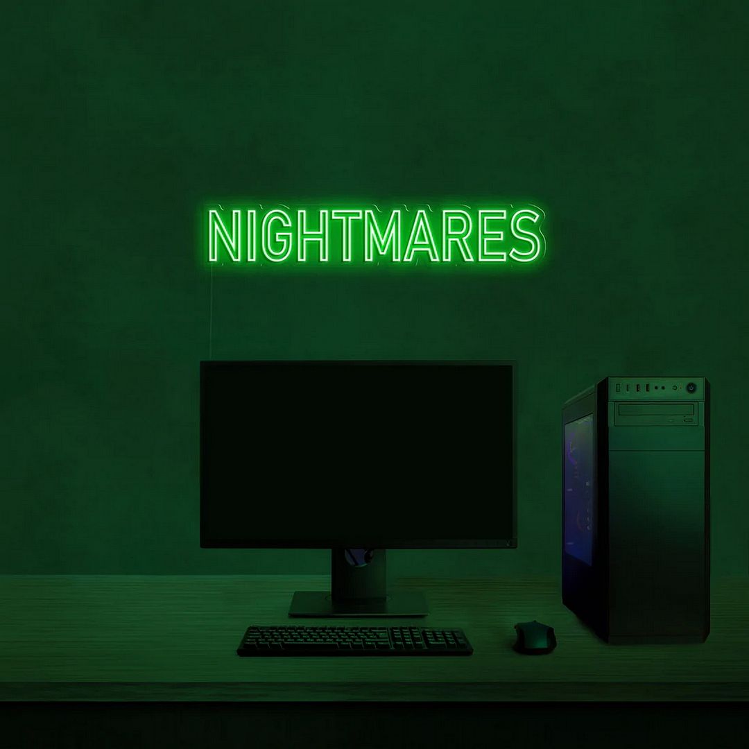 Nightmares Neon Sign