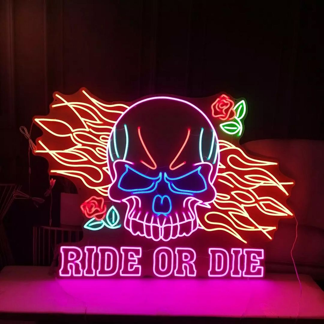 Ride Or Die Neon Sign