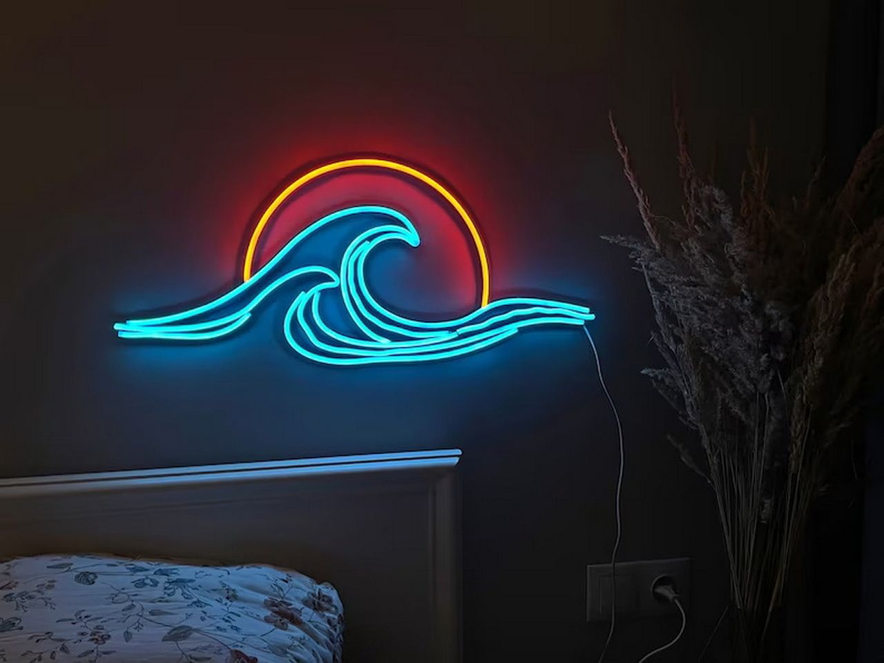 Sunset Waves Neon Sign