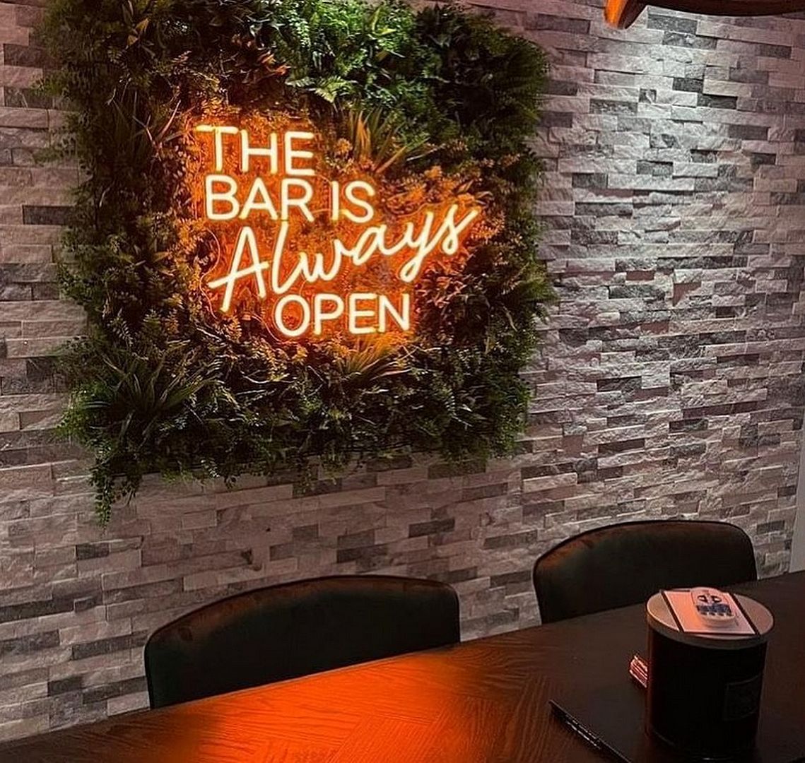 The Bar is Always Open Neon Sign