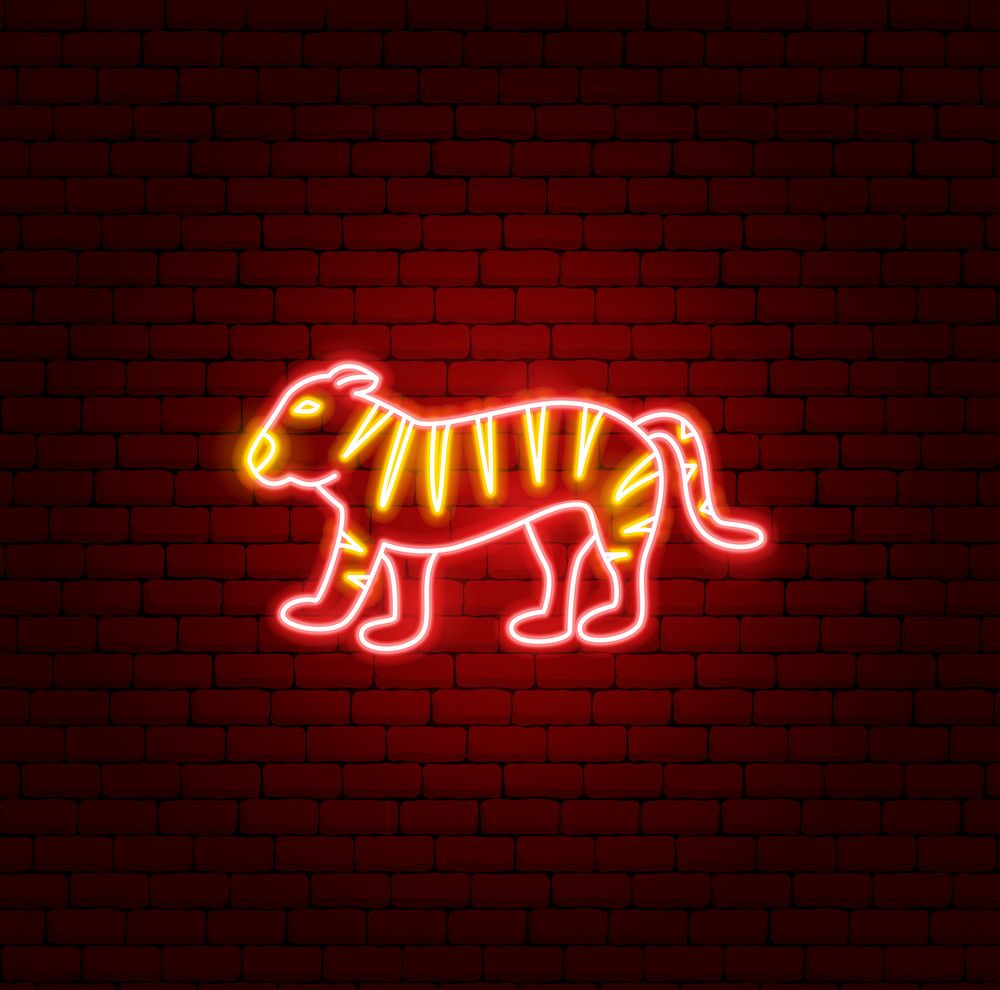 Tiger Chinese Zodiac Neon Sign