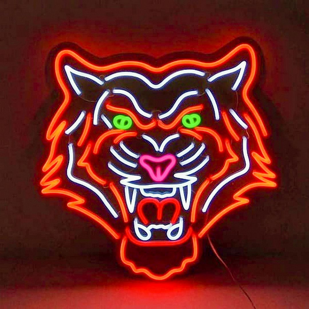 Tiger Head Neon Sign